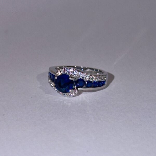 Blue Round Ring