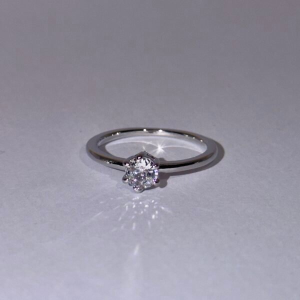 Dainty classic promise ring