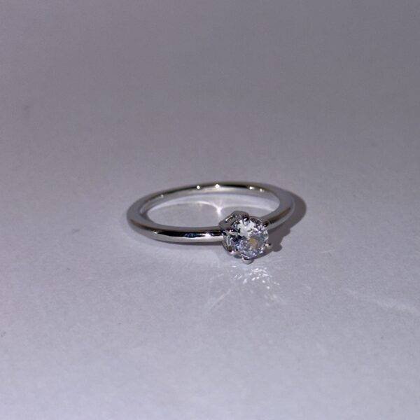 Dainty classic promise ring