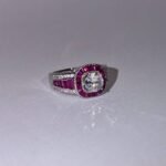 Intricate Ruby Red Ring