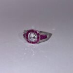 Intricate Ruby Red Ring