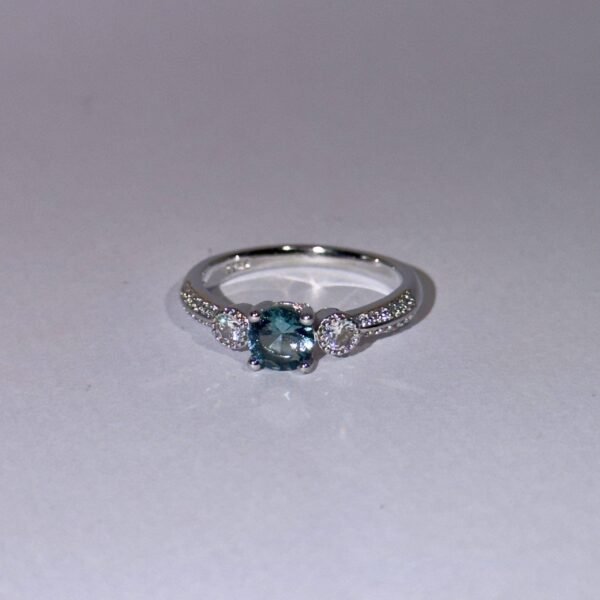 Ocean Blue Round Ring