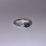 Ocean Blue Round Ring
