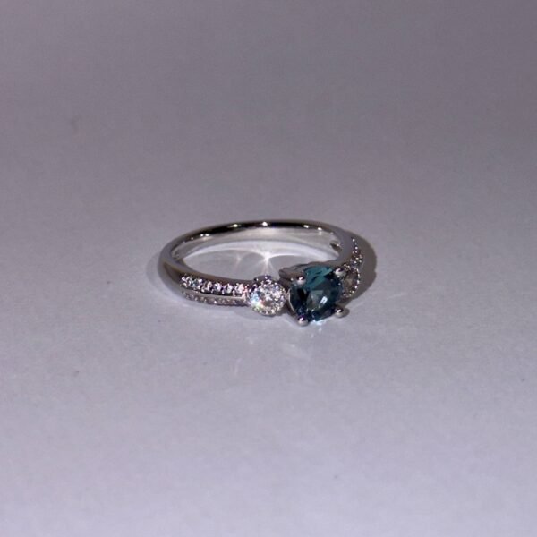 Ocean Blue Round Ring
