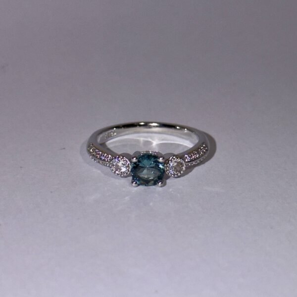 Ocean Blue Round Ring