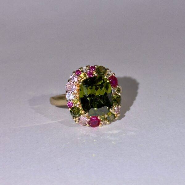 Amara Noir Crown Ring