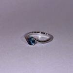 Deep Blue Dainty Ring