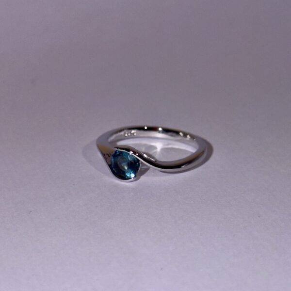 Deep Blue Dainty Ring
