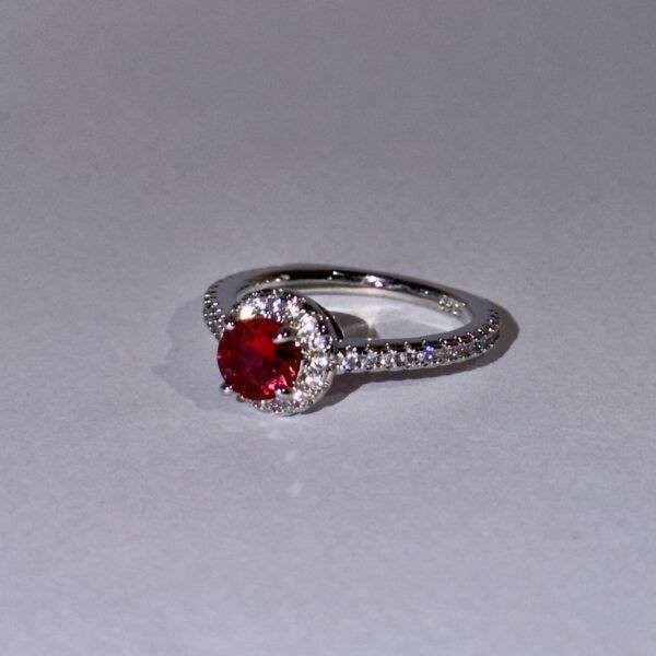 Red Cz Ring