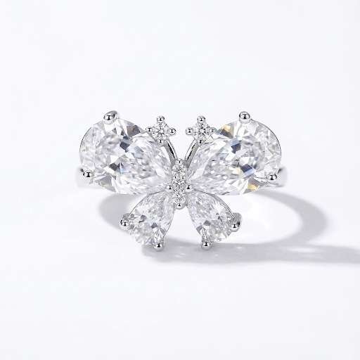 Butterfly adjustable ring