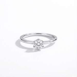 Dainty classic promise ring