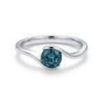 Deep Blue Dainty Ring