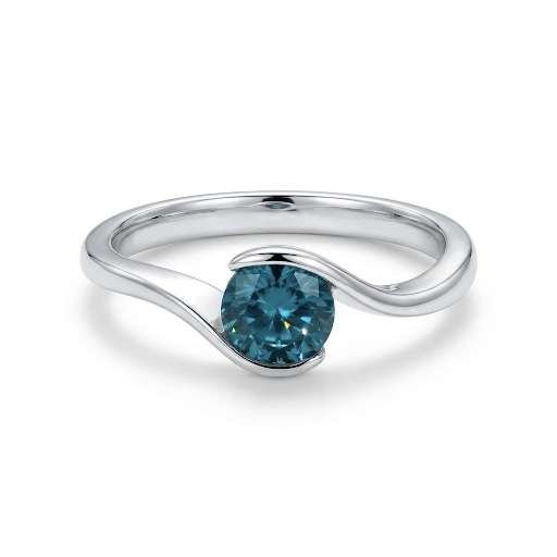 Deep Blue Dainty Ring