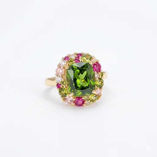 Amara Noir Crown Ring