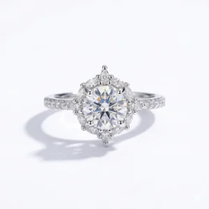 3 layer Solitaire Ring