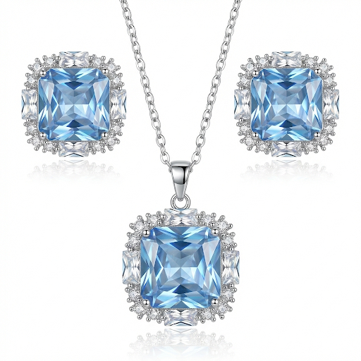 Éclat Halo Necklace Set