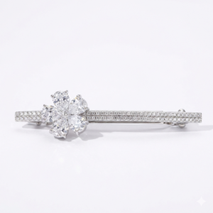 Flower Pave Luxury Hairclip